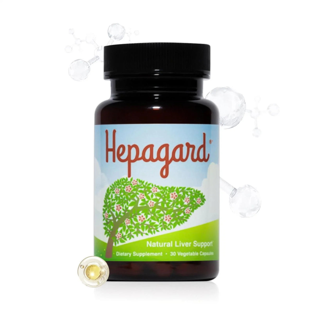 Hepagard Natural Liver Support Supplement with N-Acetyl Cysteine (NAC) 30 Capsule (PACK OF THREE)
