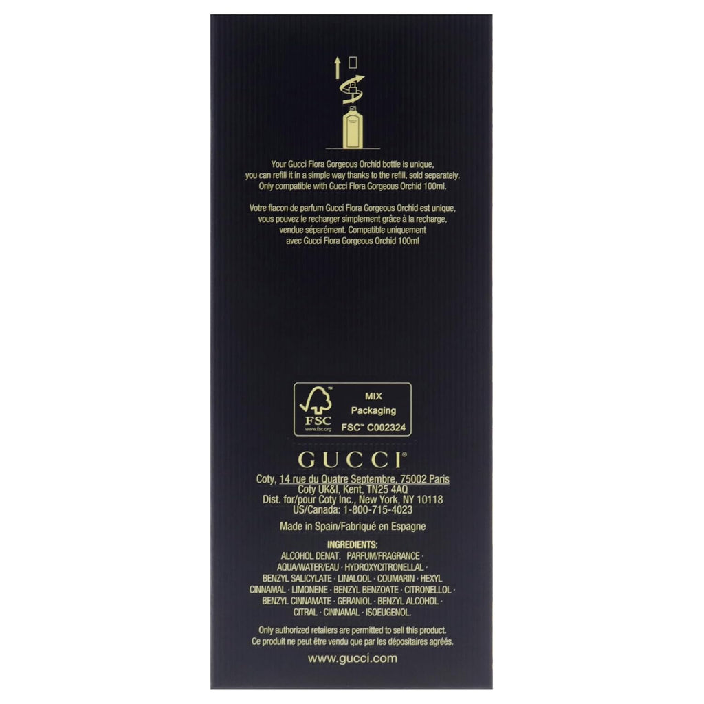 Gucci Flora Gorgeous Orchid 3.3/3.4 oz Eau De Parfum 100 ml Spray For Women