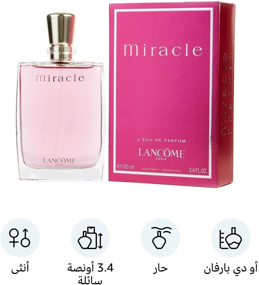 Lancôme Miracle for Women – 3.4 oz / 100ml Eau de Parfum Spray