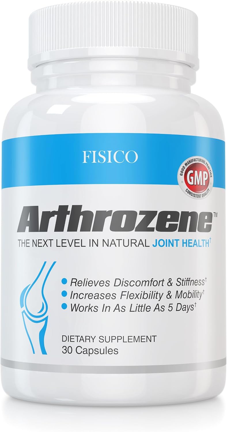 Arthrozene Joint Support Supplement – Hyaluronic Acid, Type II Collagen & Boswellia – 30 Capsules Each – Pack of 2