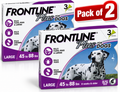 Frontline Plus For Dogs 45 to 88 LBS 6 Doses 6 Month Supply(pack of 2)