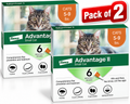 Advantage II Flea Treatment For Small Cats 5-9lbs 6 Doses(PACK OF TWO)