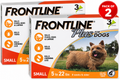 Frontline Plus Flea and Tick Treatment for Small Dogs 5-22 LBs 6 Doses
