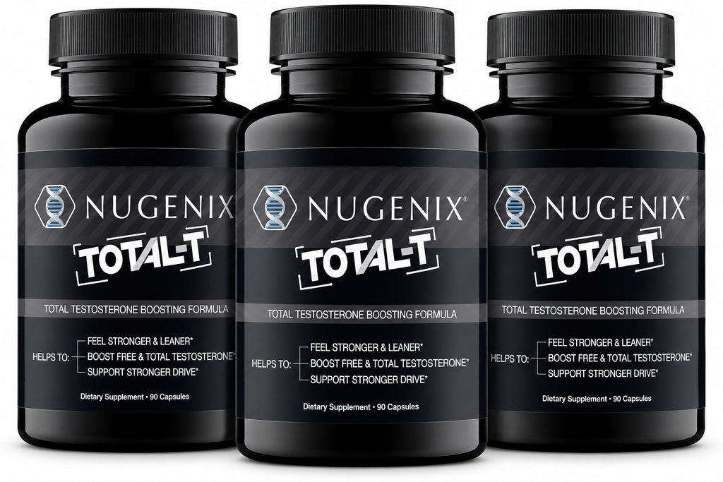 Nugenix Total-T Free And Total Testosterone Booster Supplement 90 Capsules (PACK OF THREE)