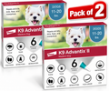 K9 Advantix II Flea and Tick Treatment for Medium Dogs 11-20lbs ,6 Doses ( PACK OF TWO)