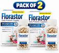 Florastor Daily Probiotic Supplement – Saccharomyces boulardii CNCM I-745 – 100 Capsules Each – Pack of 2 (200 Total)