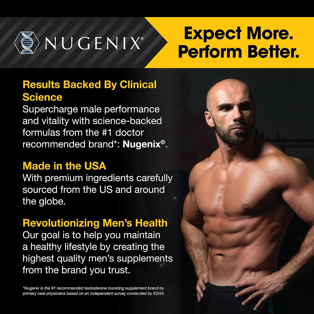 Nugenix Total-T Men’s Performance & Testosterone Support – 90 Capsules Each – Pack of 2 (180 Total)