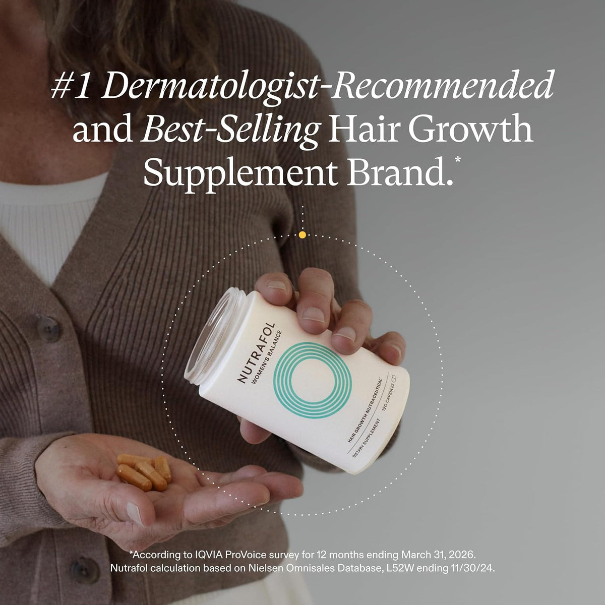 Nutrafol Women's Balance Hair Growth Supplements, Age 45+ ( pack of 3 )