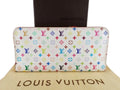 LOUIS VUITTON Monogram Multicolor M93752 Organizer Insolite Long Wallet White